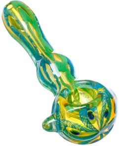 LA Pipes  The Painted Warrior Spoon Glass Pipe